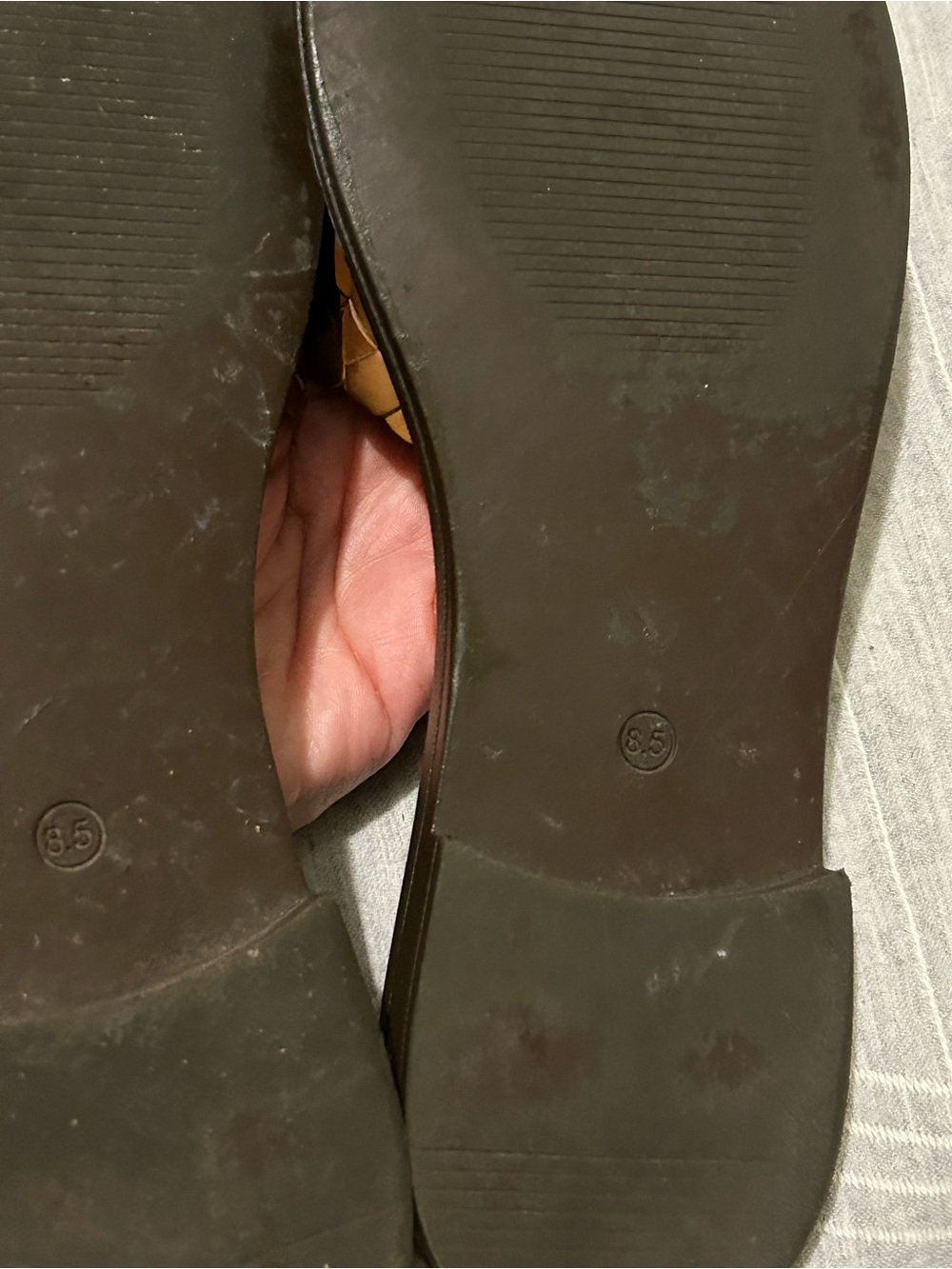 JOIE woven Leather Slide Flat Sandals - Picture 12 of 14